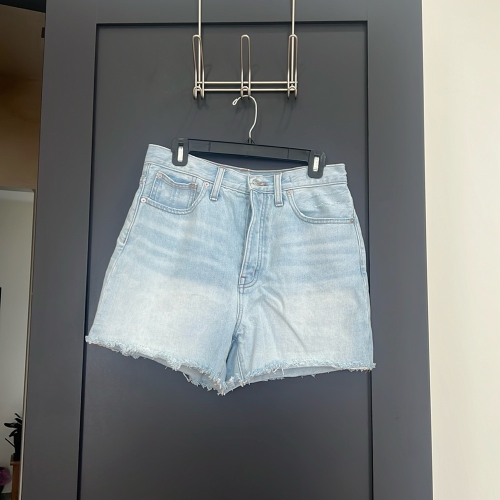 Madewell Light Wash Denim Jean Shorts